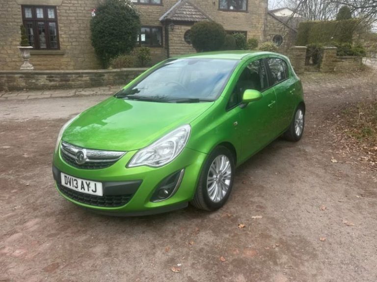 Green Vauxhall Corsa DV13 AYJ for sale at Carr Mill Motors in Billinge